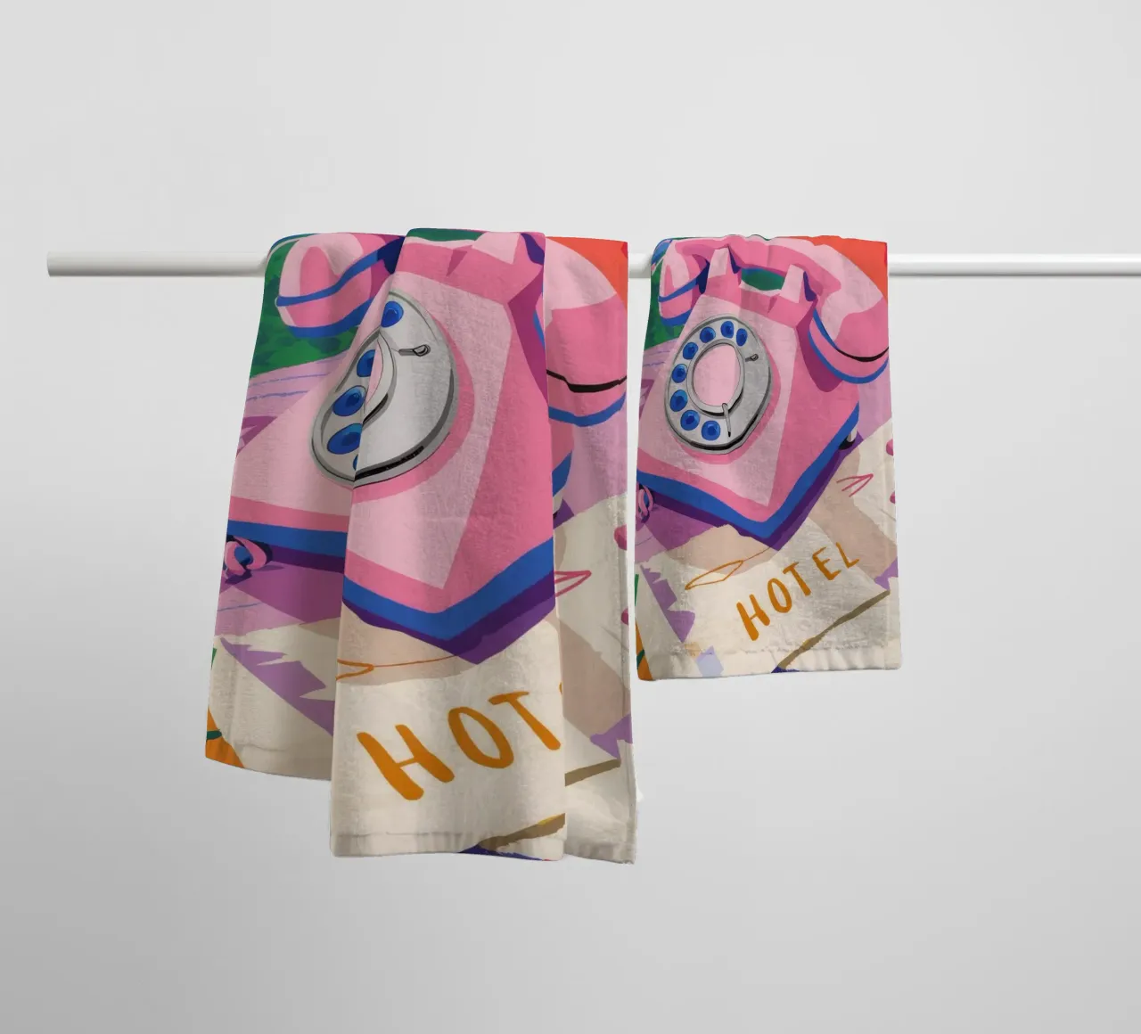 Rosa Note Nostalgie Handtuch von Aurora Muse