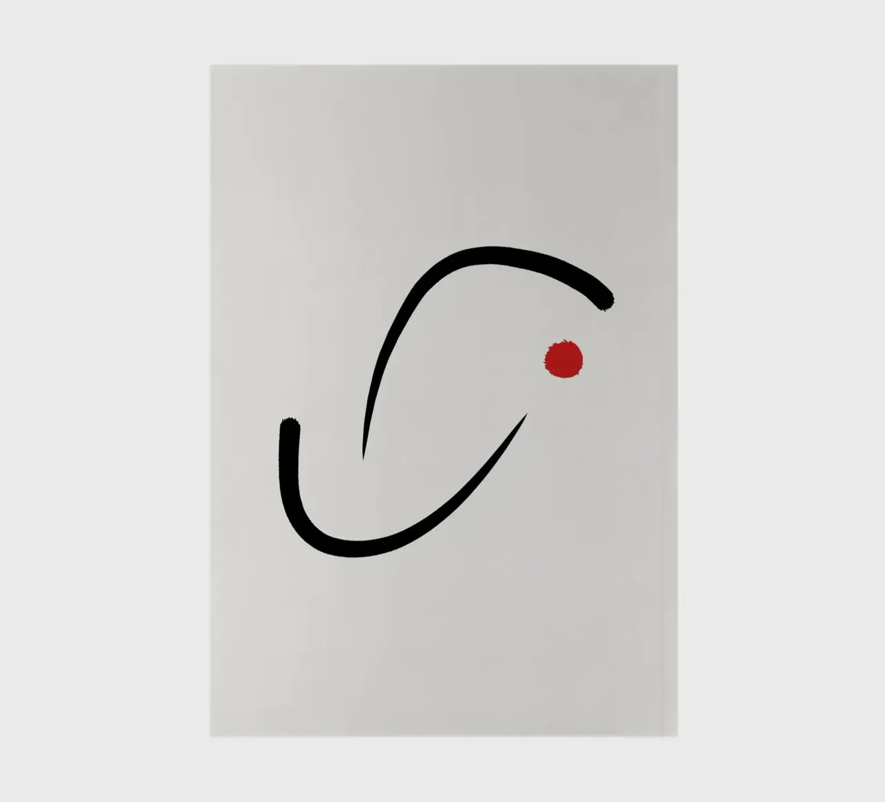 Japandi minimalist artwork III notebook by Imaginative