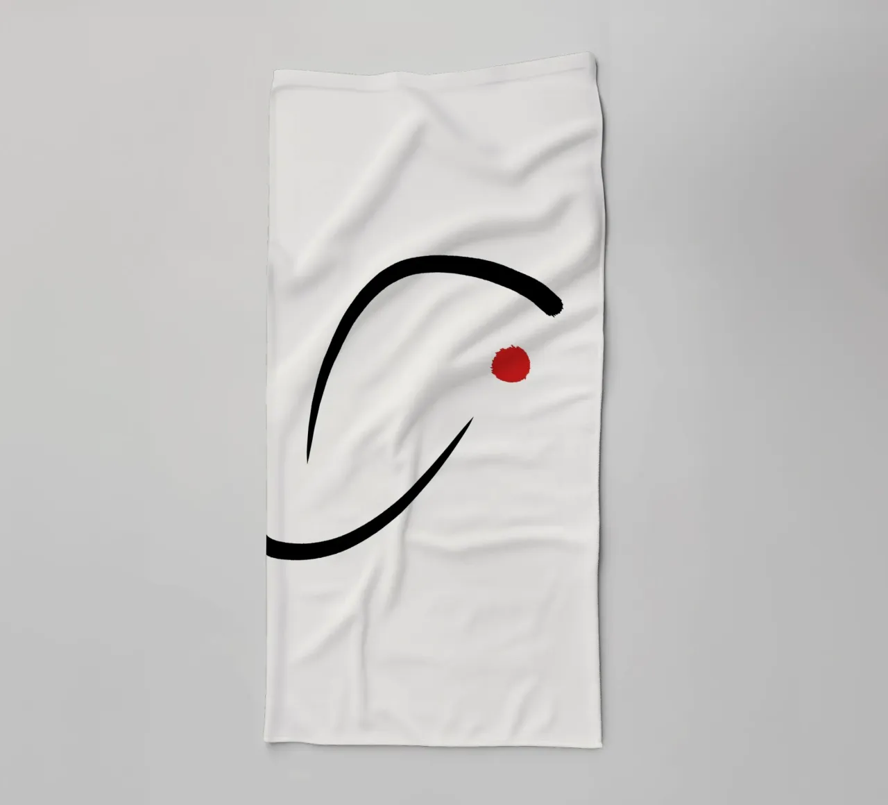 Japandi minimalist artwork III asciugamano da bagno da Imaginative