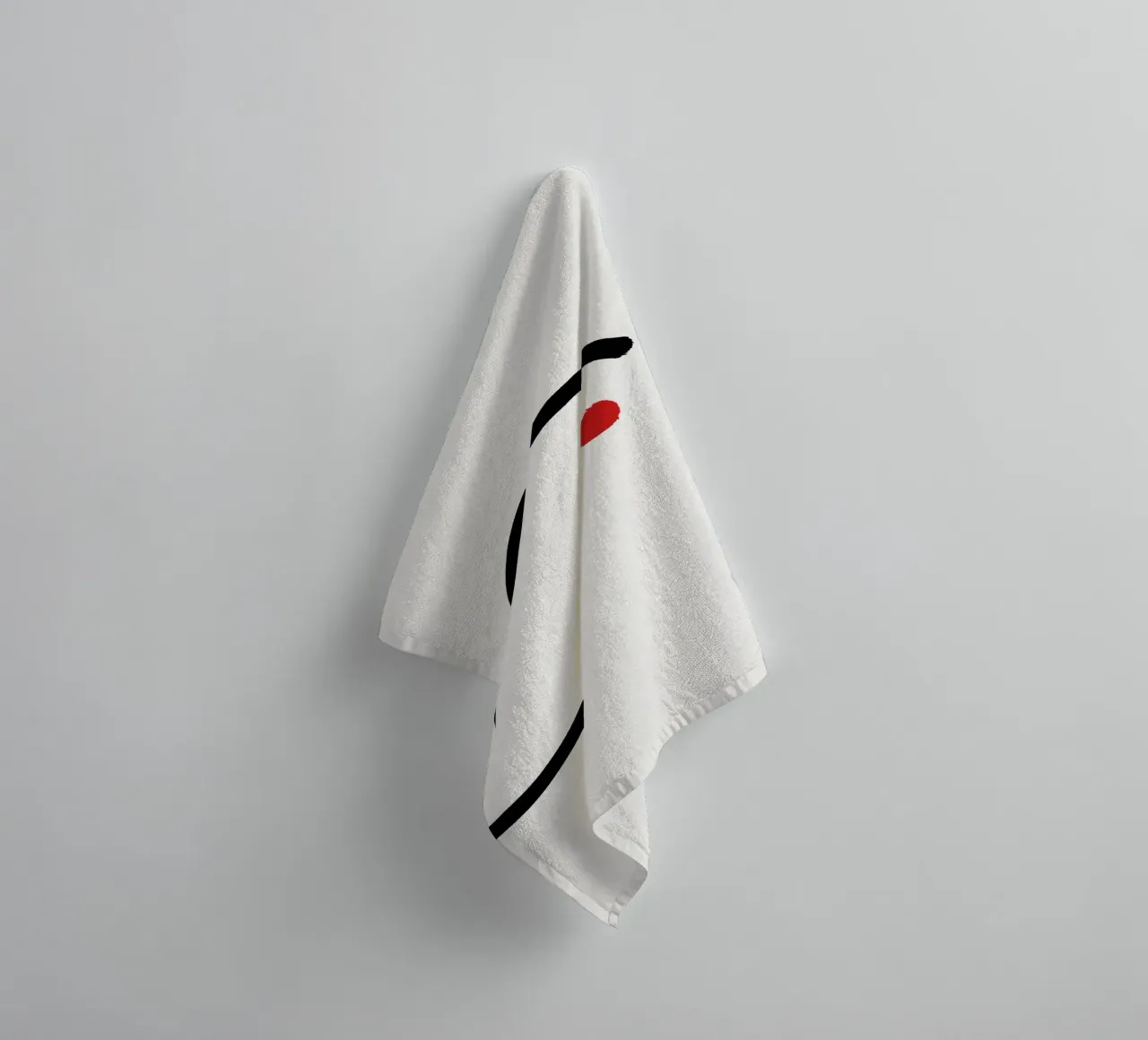Japandi minimalist artwork III asciugamano da bagno da Imaginative