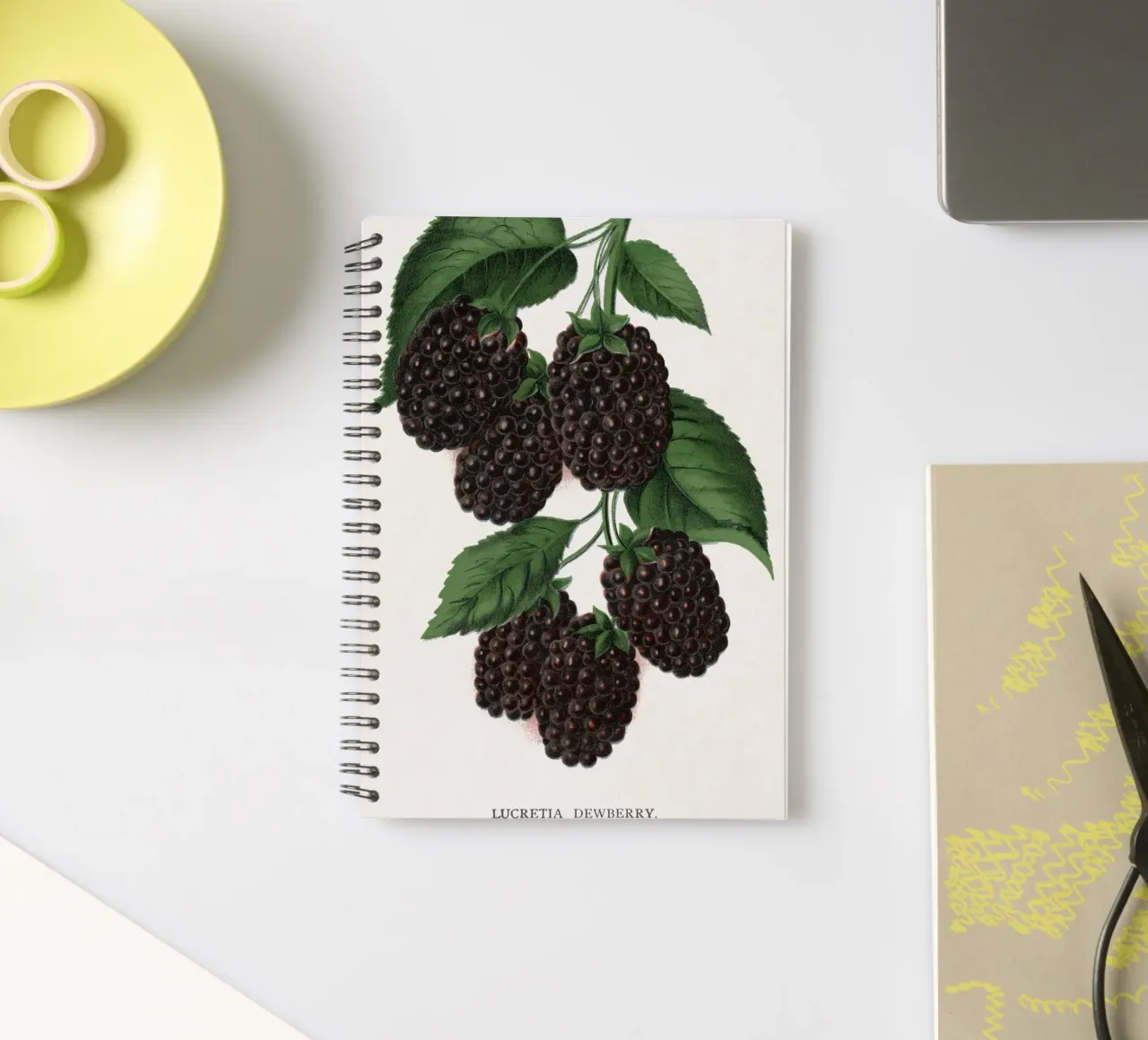Lucretia Dewberry spiral notebook by vintageshop