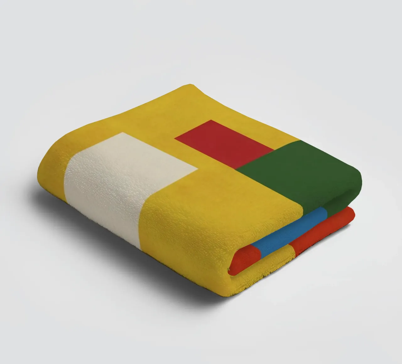 Floor mat arrangement towel by Little Dean