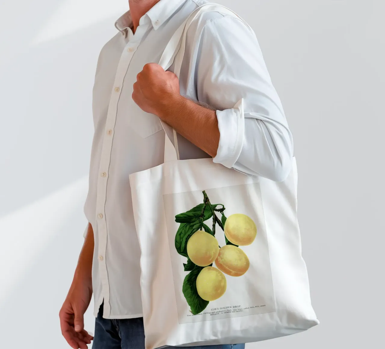 Coe's Golden Drop plum borsa in juta da vintageshop