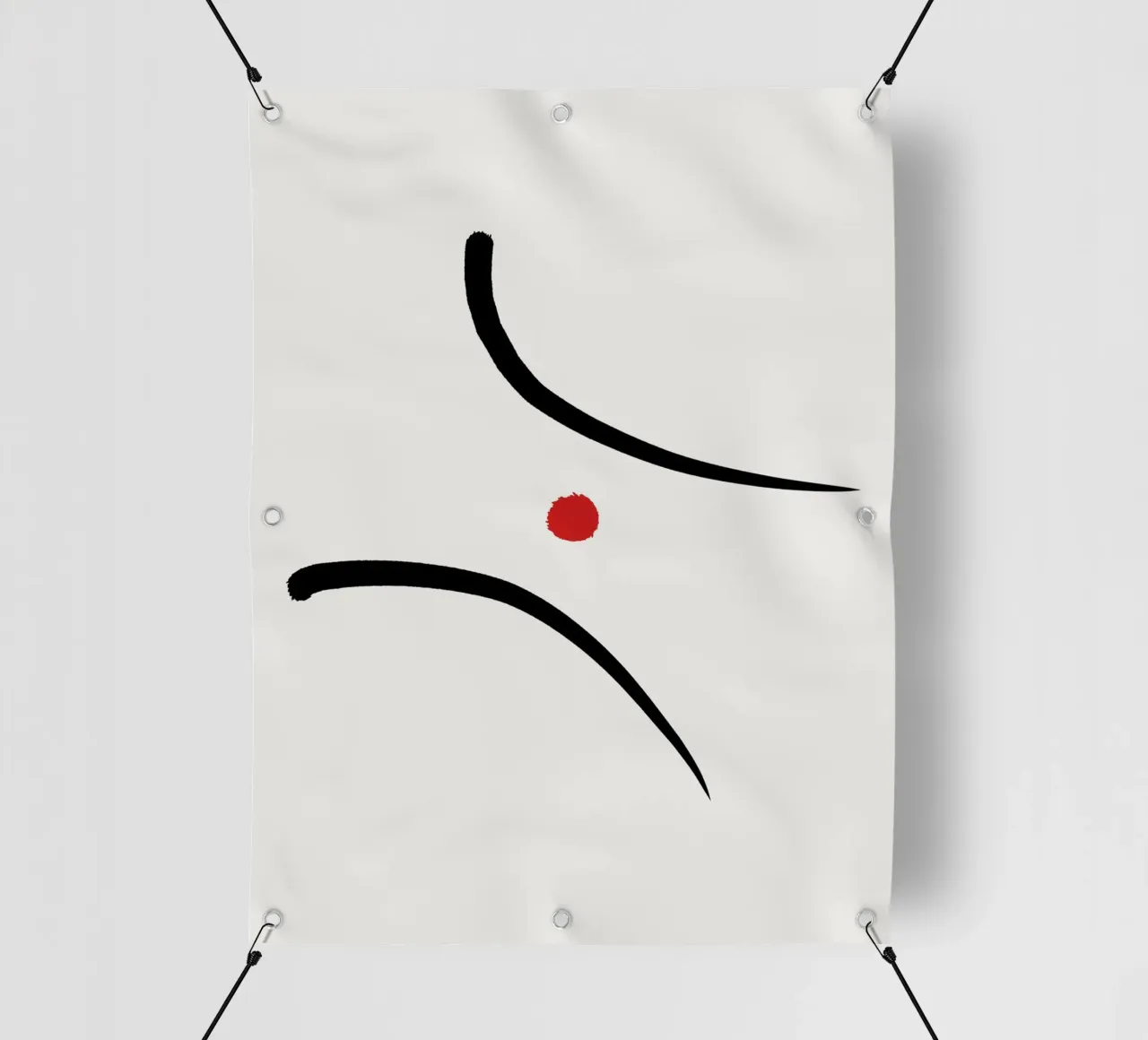 Japandi minimalist artwork IV telo in pvc da Imaginative