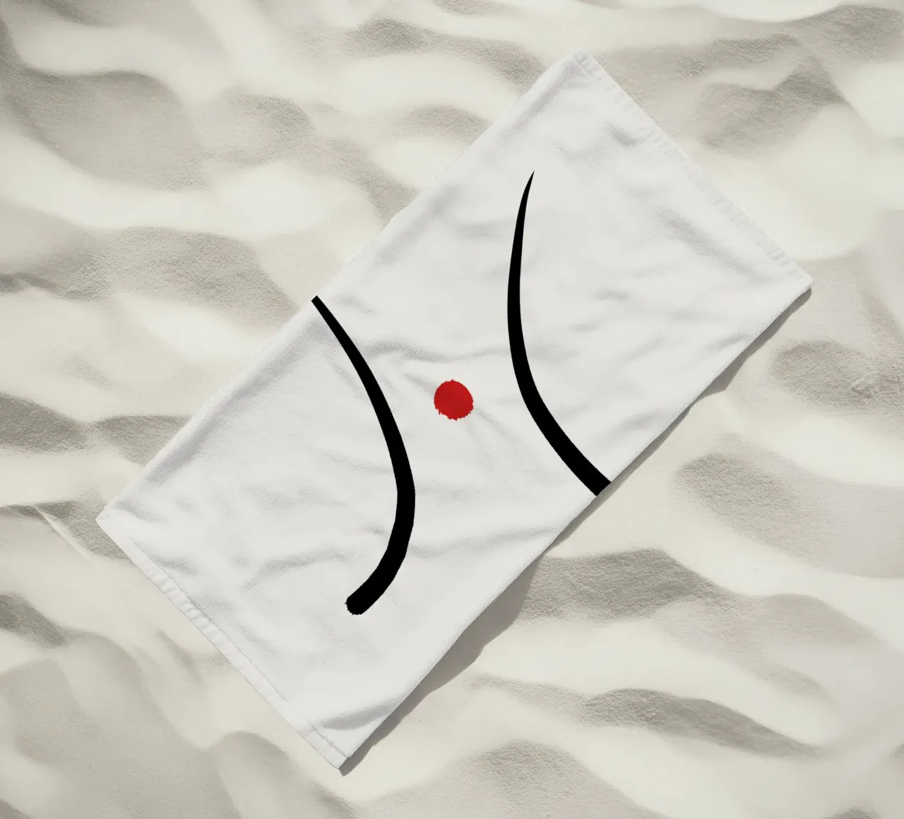 Japandi minimalist artwork IV telo mare da Imaginative
