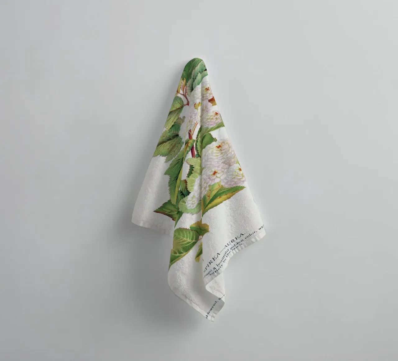 Spirea Aurea flowers badhanddoek van vintageshop