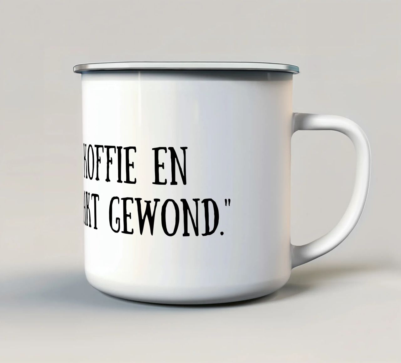 Caffè tazza in smalto da Quotes of the day