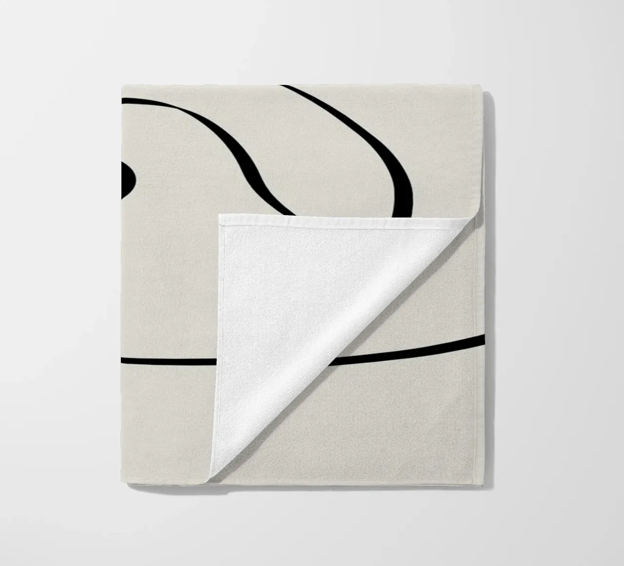 Figure with lines in beige I telo mare da Imaginative