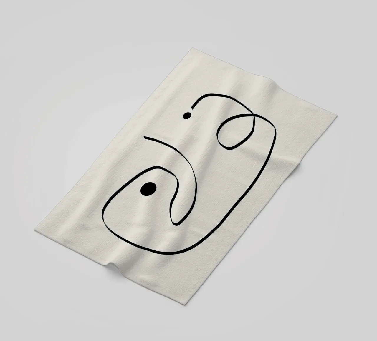 Figure with lines in beige I telo mare da Imaginative