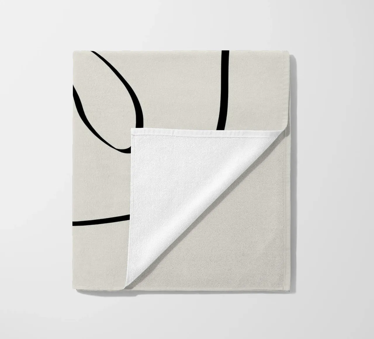 Figure with lines in beige I telo mare da Imaginative