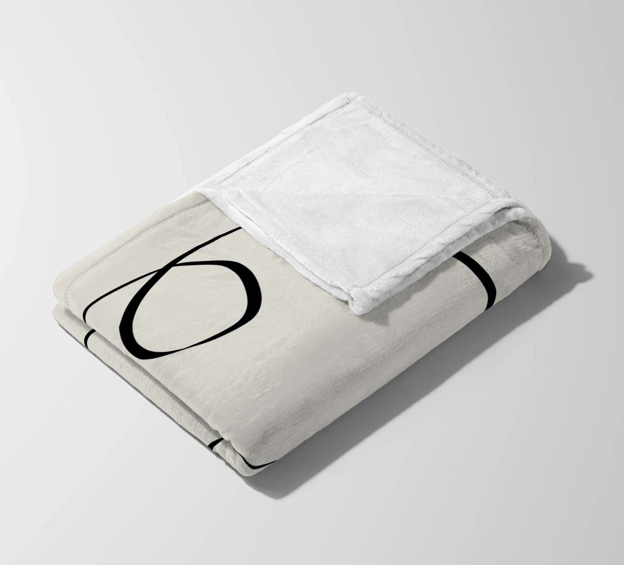 Figure with lines in beige I coperta in pile da Imaginative