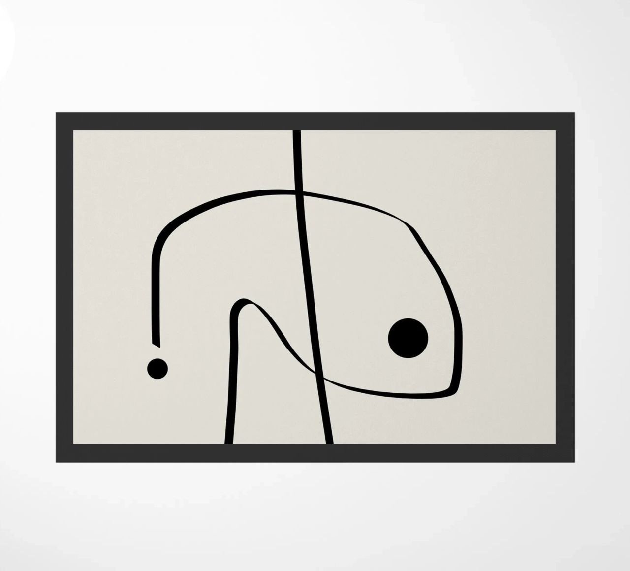 Figure with lines in beige II zerbino da Imaginative