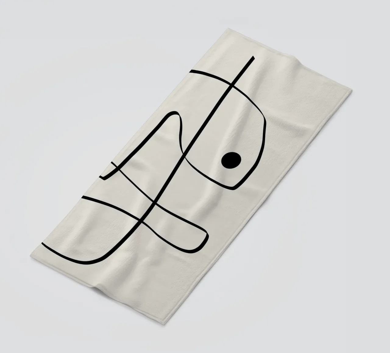 Figure with lines in beige II telo mare da Imaginative