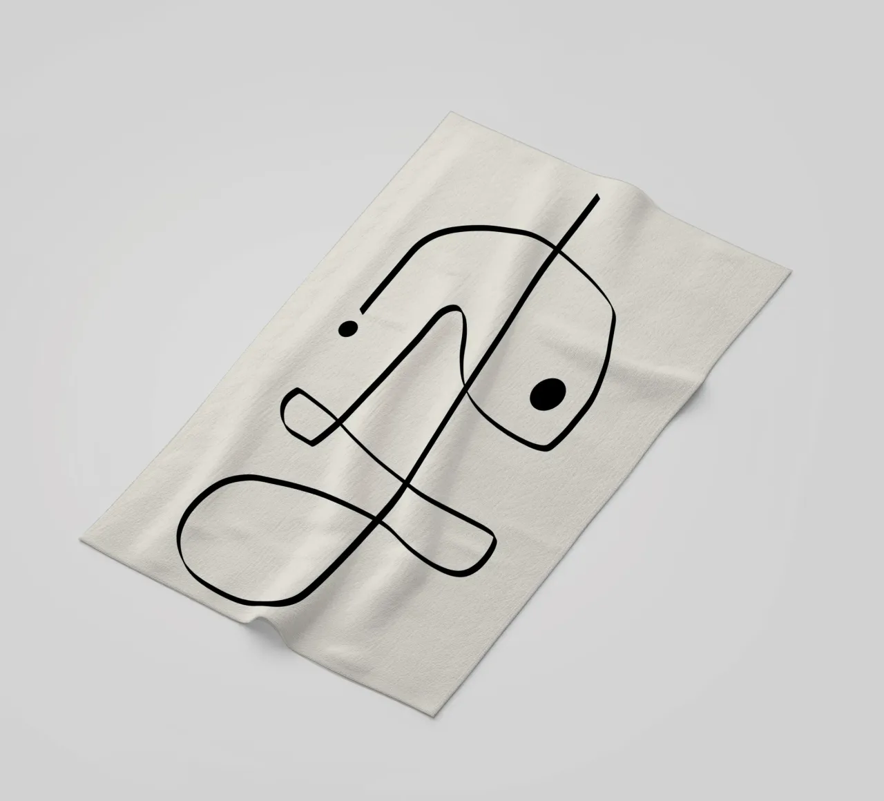 Figure with lines in beige II telo mare da Imaginative