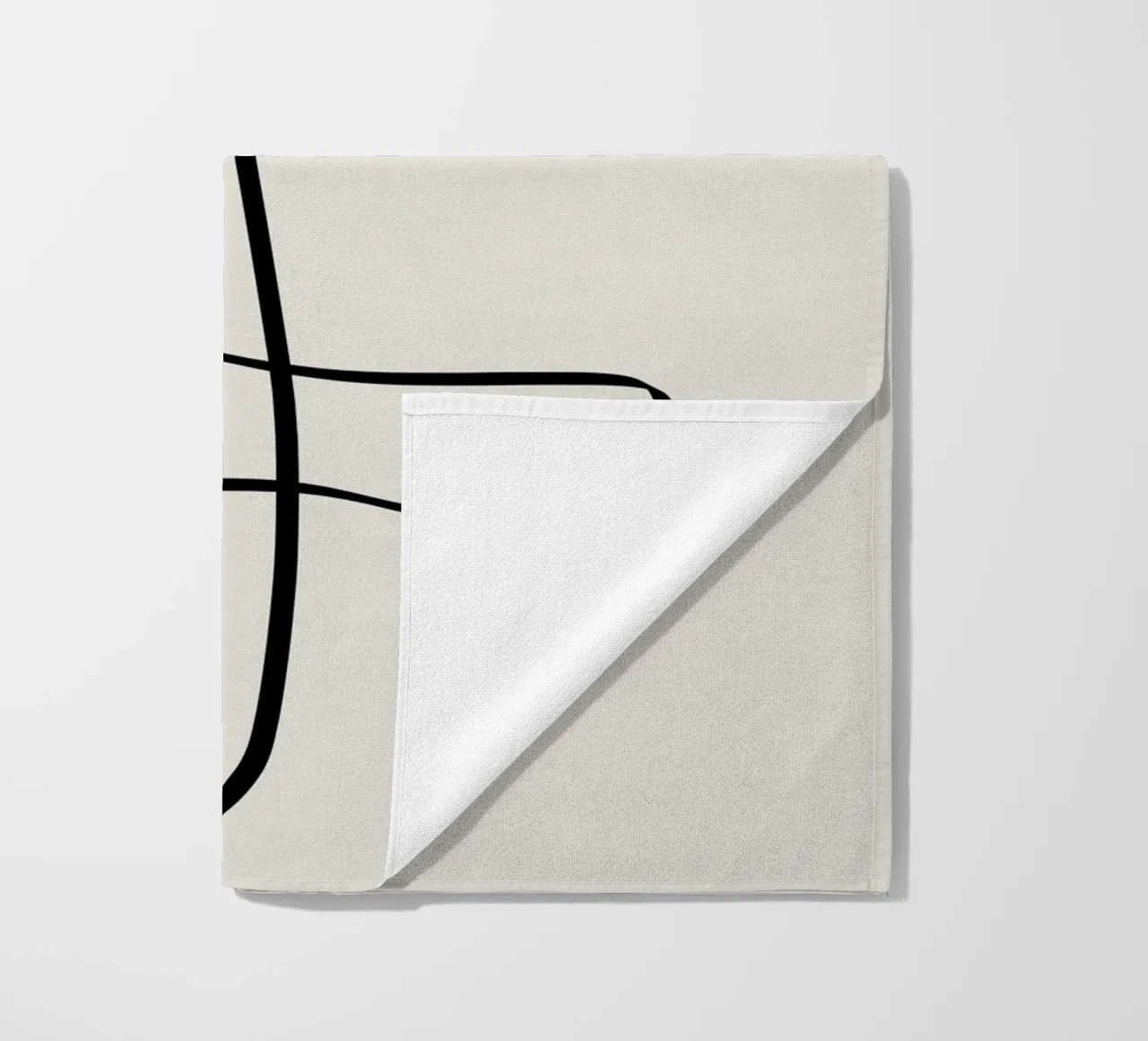 Figure with lines in beige II telo mare da Imaginative