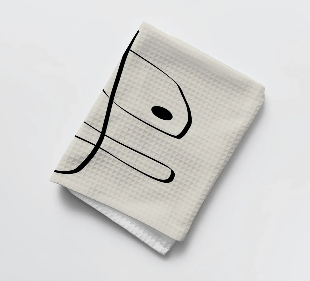 Figure with lines in beige II canovaccio da cucina da Imaginative