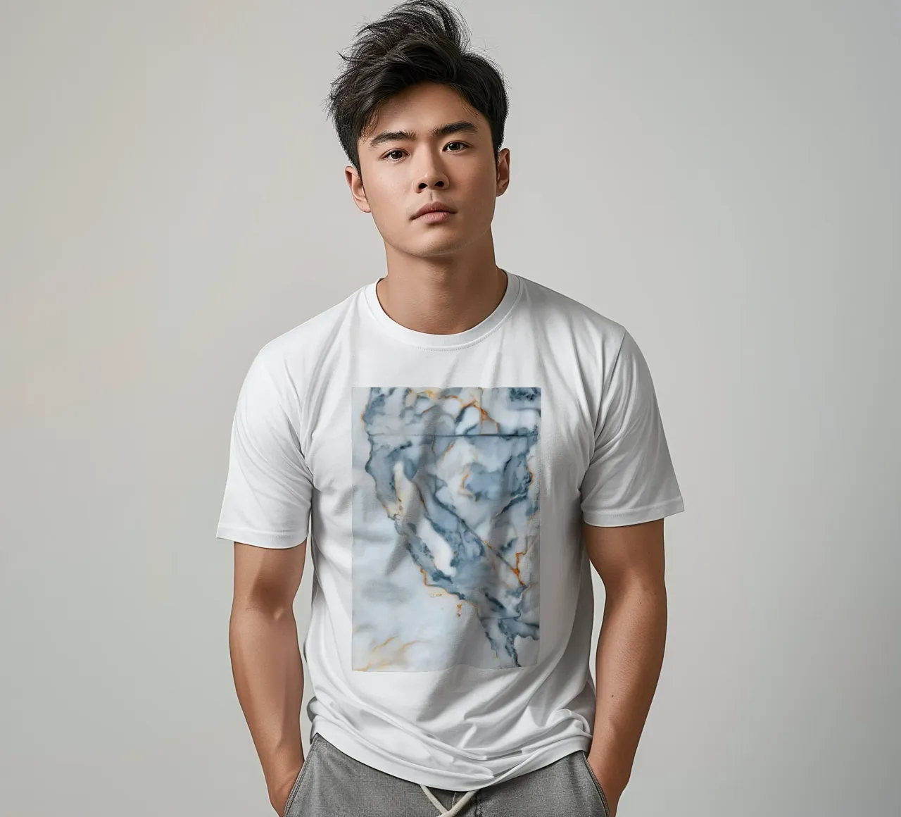 California Marble Map t-shirt da Octavian