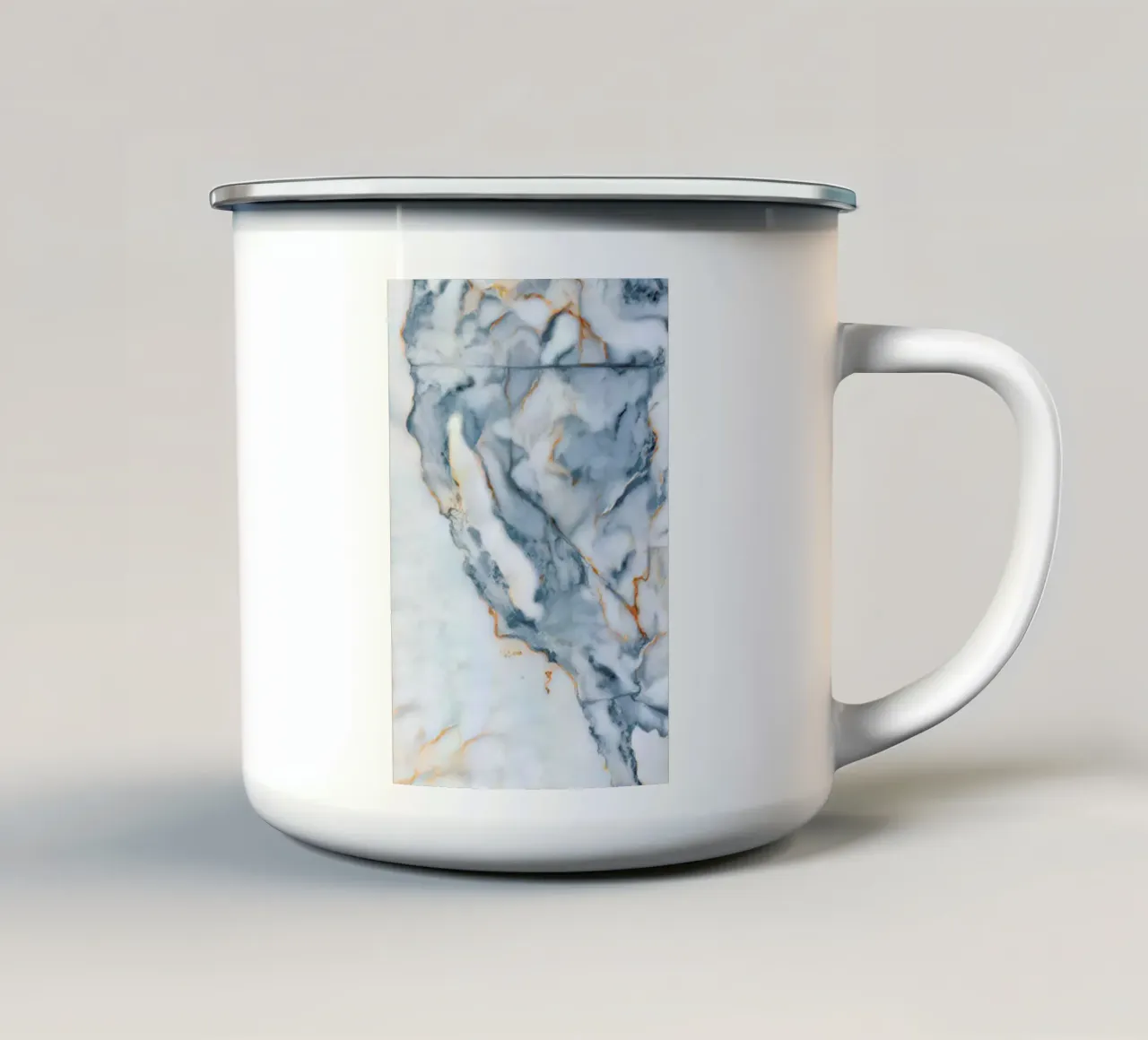 California Marble Map tazza in smalto da Octavian
