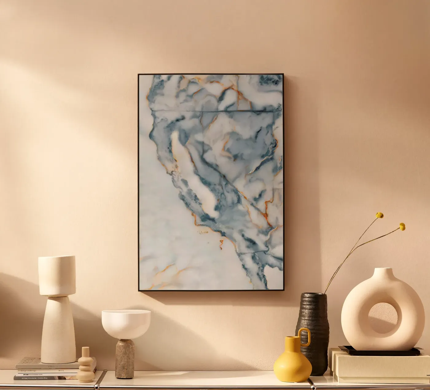 California Marble Map acryl van Octavian