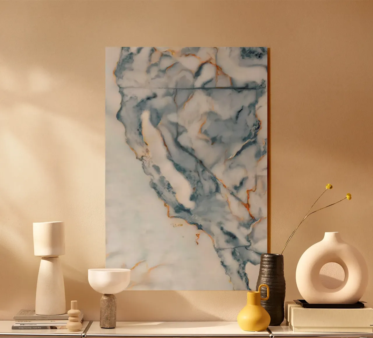 California Marble Map plexiglass da Octavian
