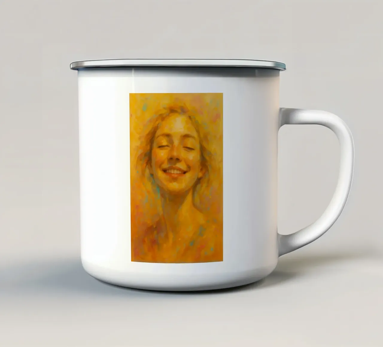 Lightness Within | Limited Edition emaille mok van Art.Piece