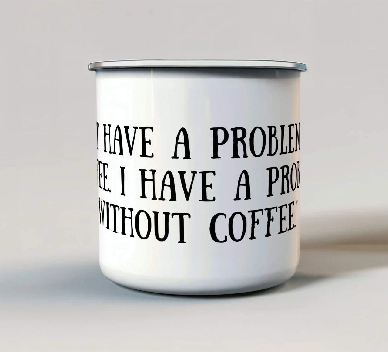 Caffè tazza in smalto da Quotes of the day