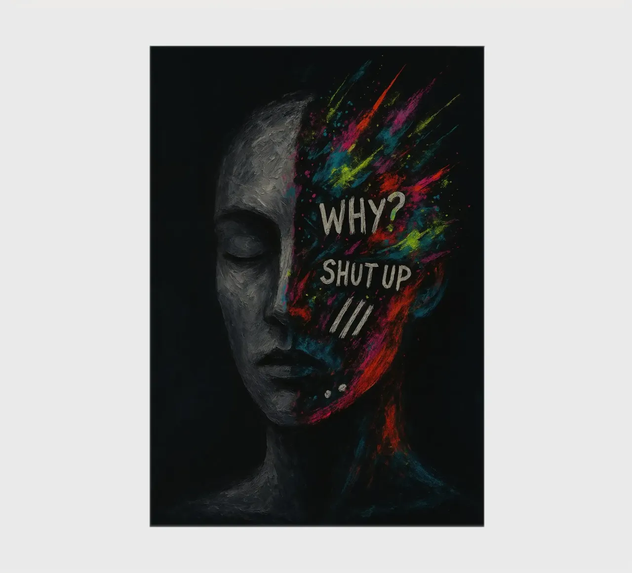 Why? Shut Up. | Limited Statement Piece notebook by Art.Piece