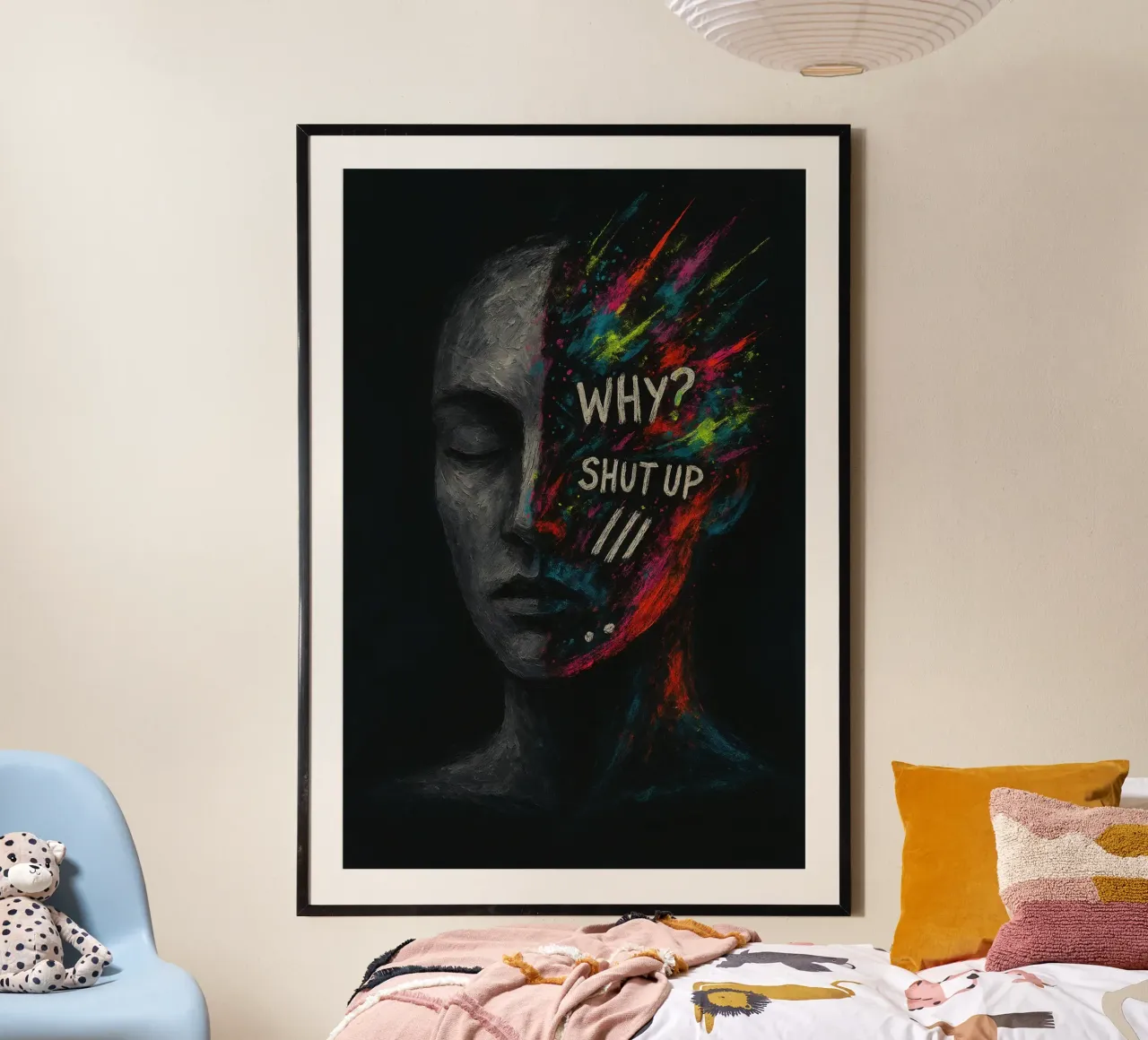 Why? Shut Up. | Limited Statement Piece carta hahnemühle da Art.Piece