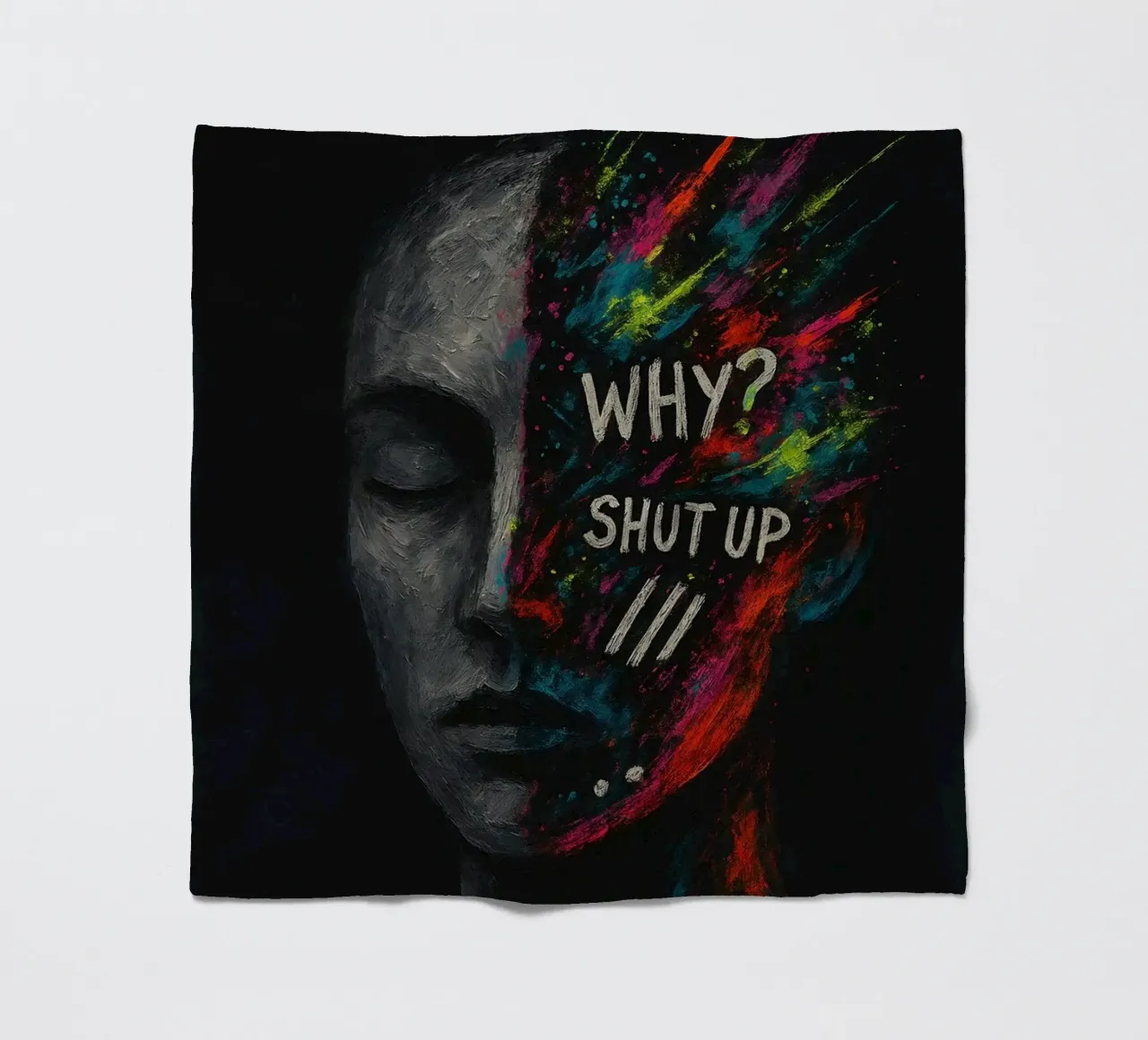 Why? Shut Up. | Limited Statement Piece coperta in pile da Art.Piece