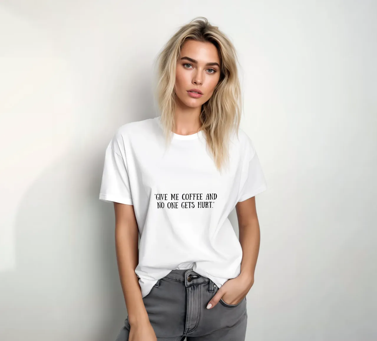 Caffè t-shirt da Quotes of the day