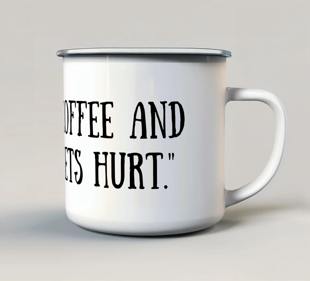 Caffè tazza in smalto da Quotes of the day