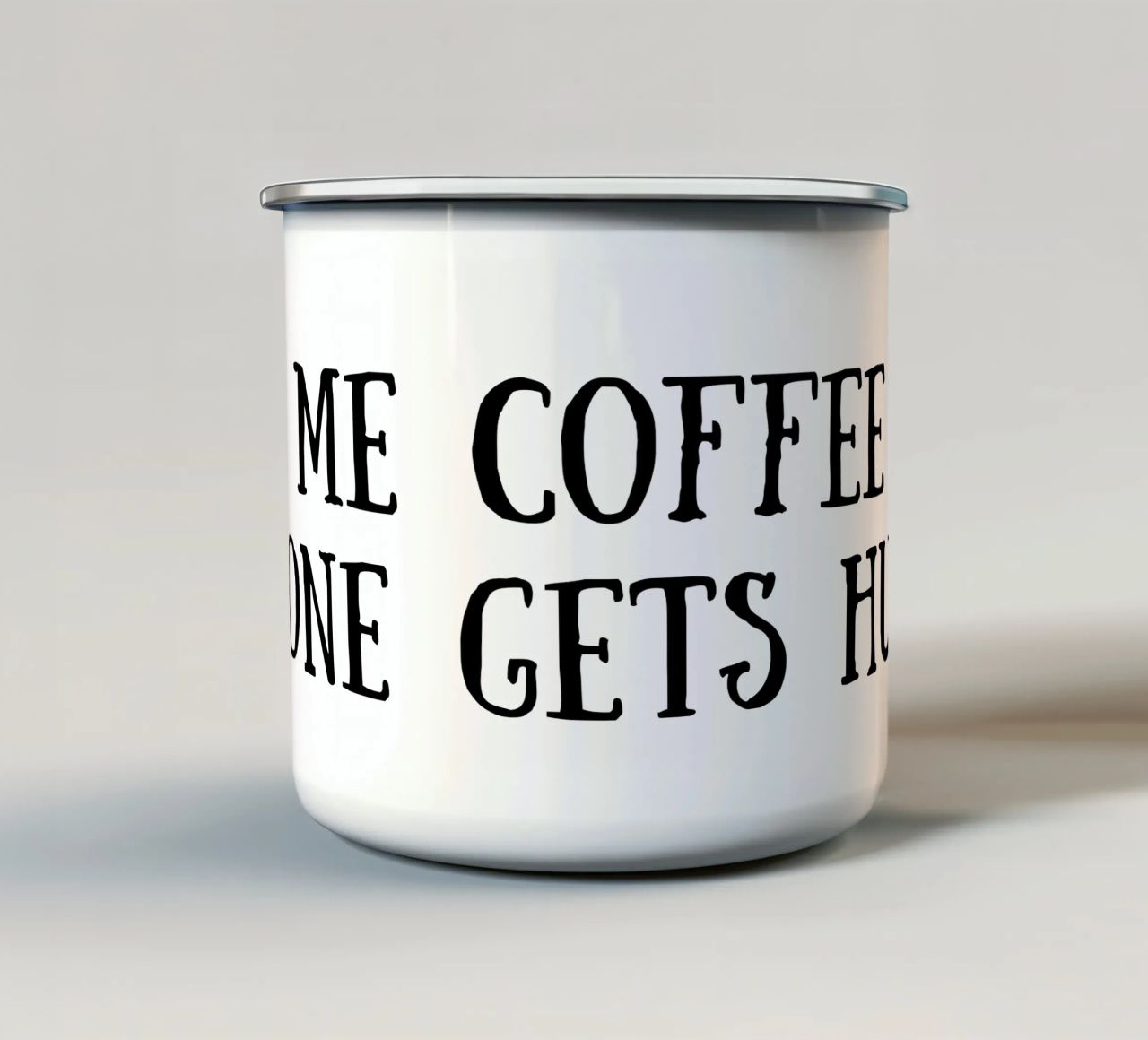 Caffè tazza in smalto da Quotes of the day