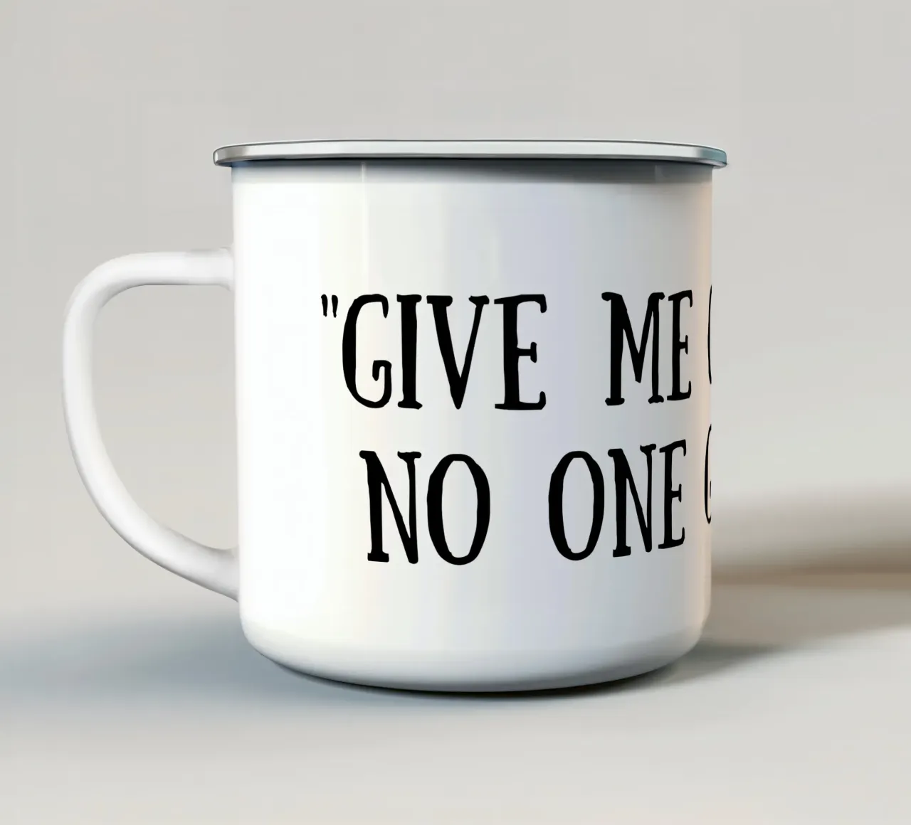 Coffee enamel mug by Quotes of the day