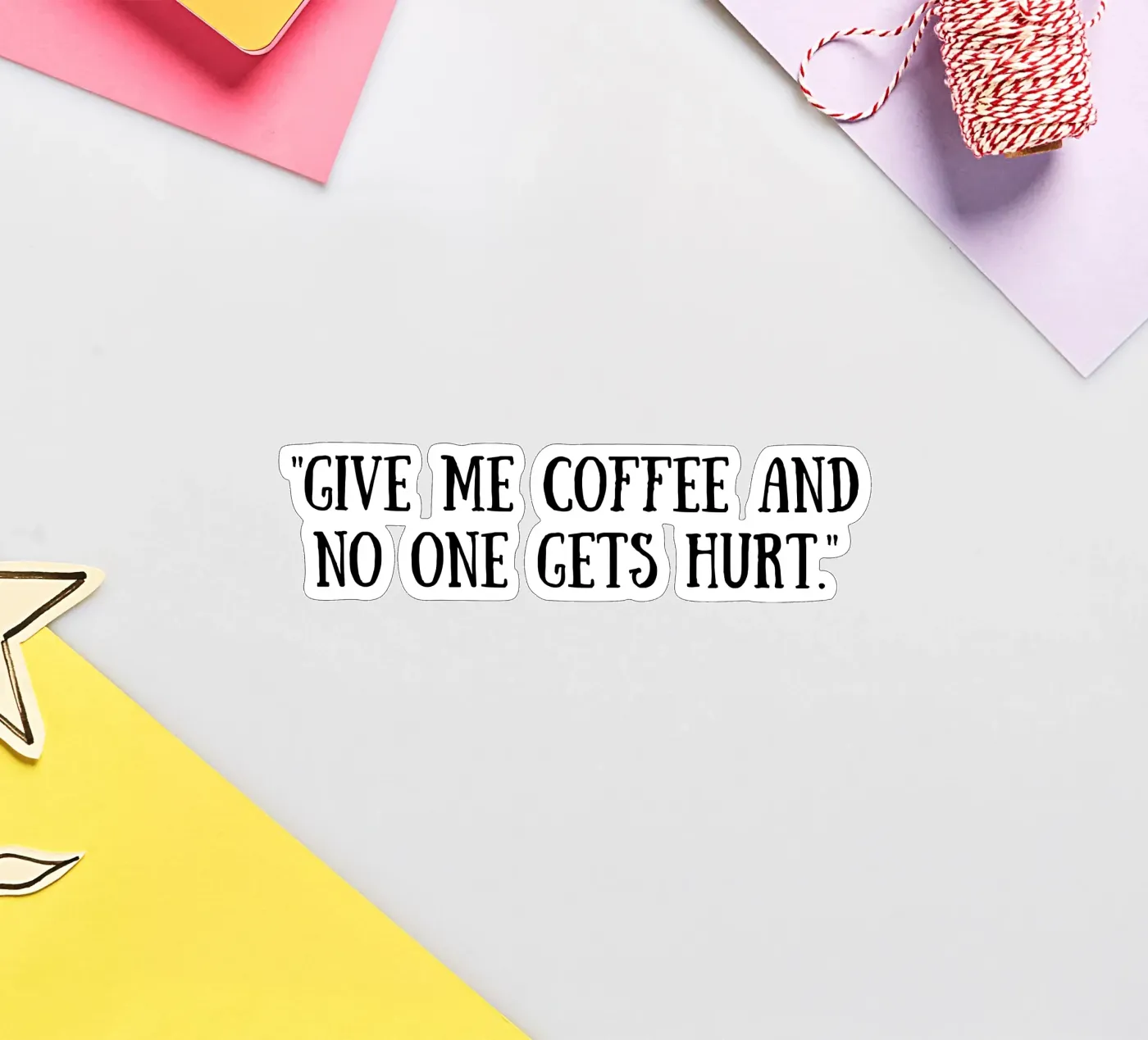 Coffee adesivo da Quotes of the day