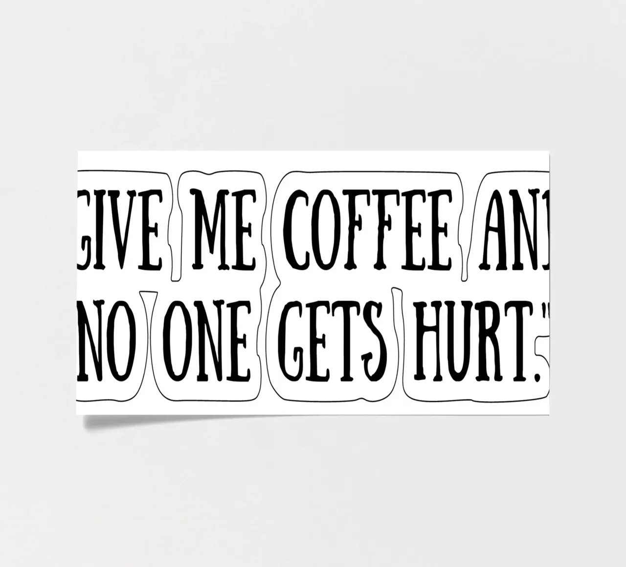 Coffee sticker sheet by Quotes of the day