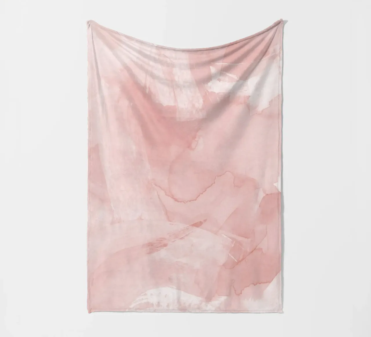 Brush strokes pink tones 4 fleece blanket by NouveauPrints