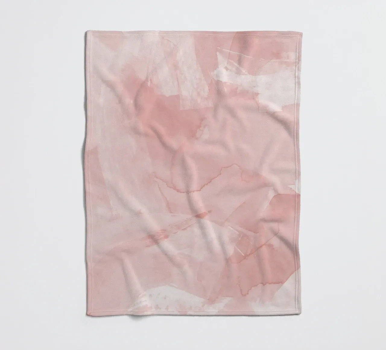 Brush strokes pink tones 4 fleece blanket by NouveauPrints