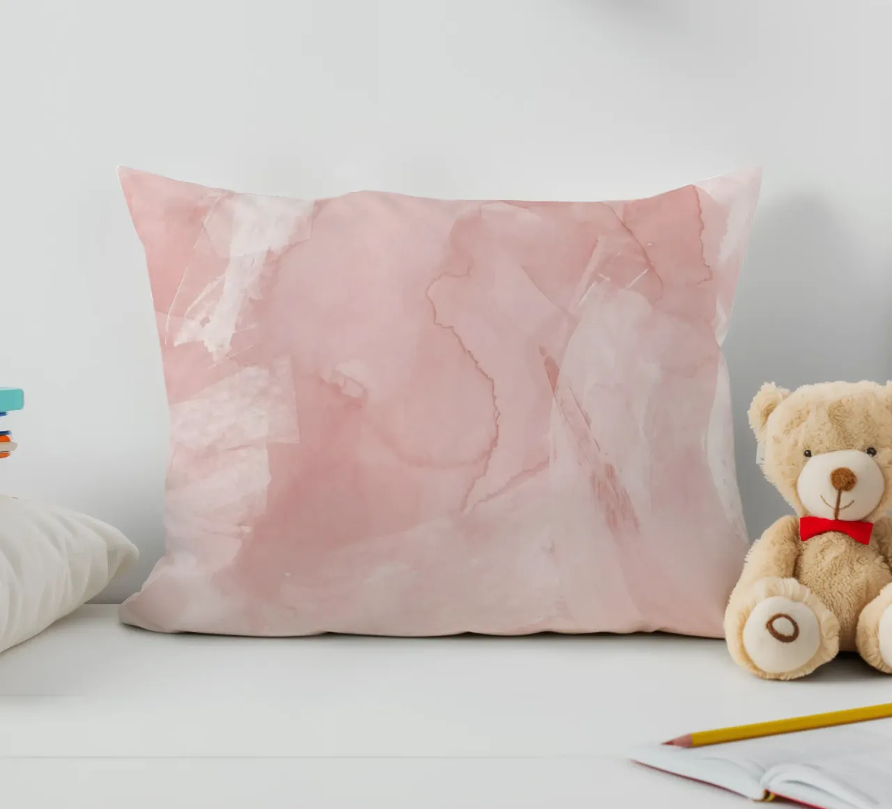 Brush strokes pink tones 4 decorative cushion by NouveauPrints