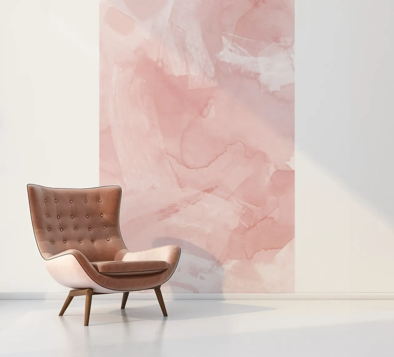 Brush strokes pink tones 4 photo wallpaper by NouveauPrints