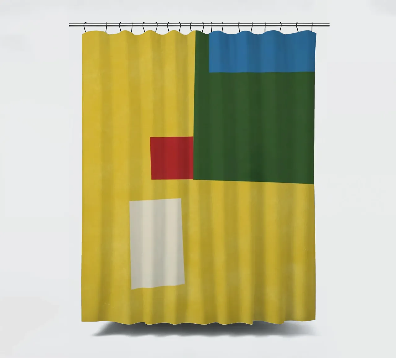 Floor mat arrangement 02 shower curtain by Little Dean