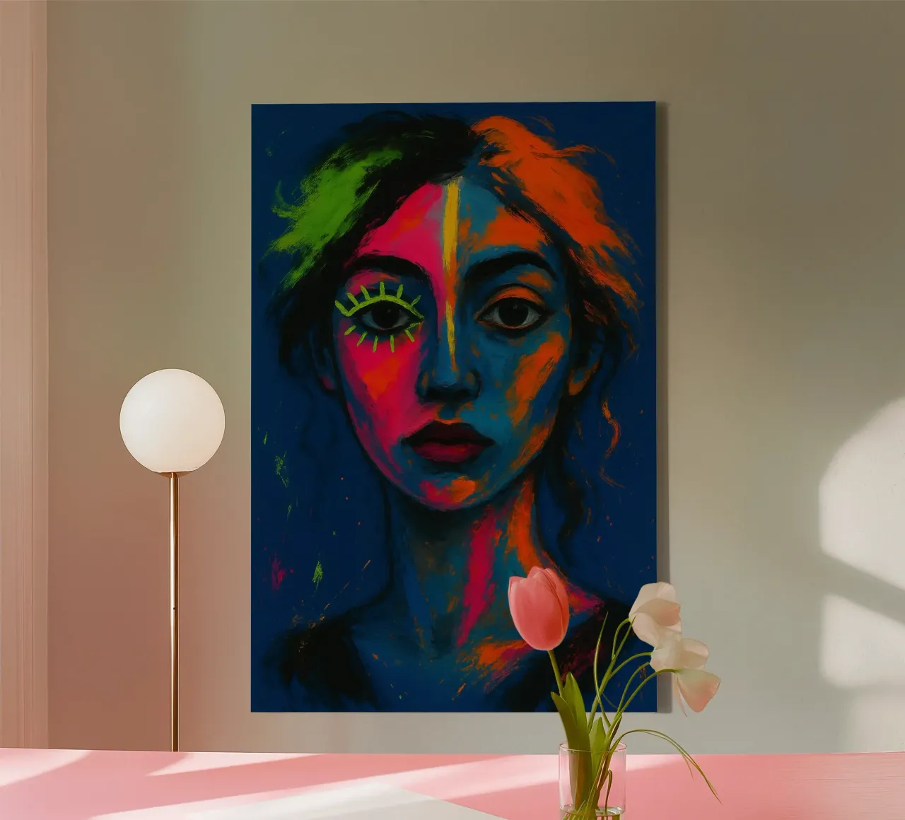 Nightlight | Limited Color Burst Edition tela con Cornice a cassetta da Art.Piece