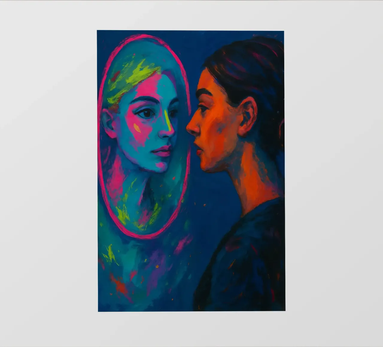 Mirror Me Softly | Limited Introspective Edition pellicola backlit da Art.Piece