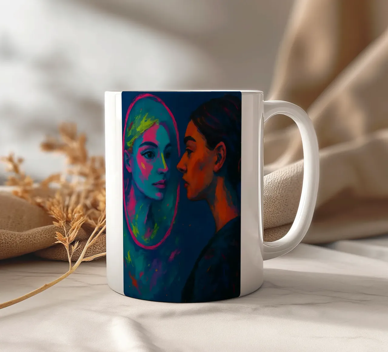 Mirror Me Softly | Limited Introspective Edition tazza in ceramica da Art.Piece