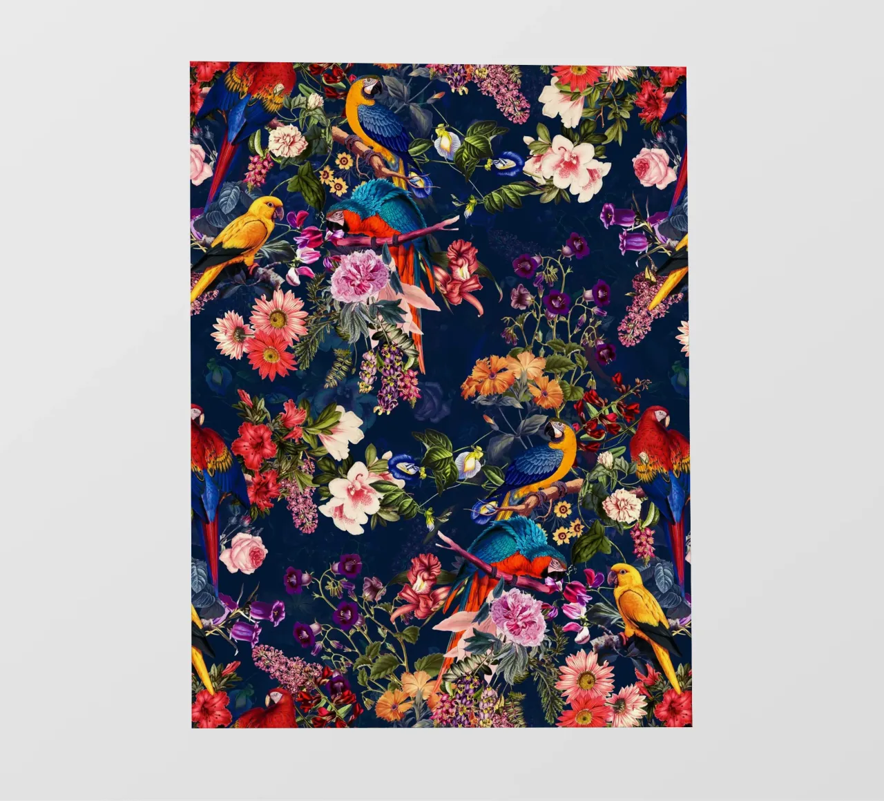 FLORAL AND BIRDS XII telo in pvc da burcukorkmazyurek
