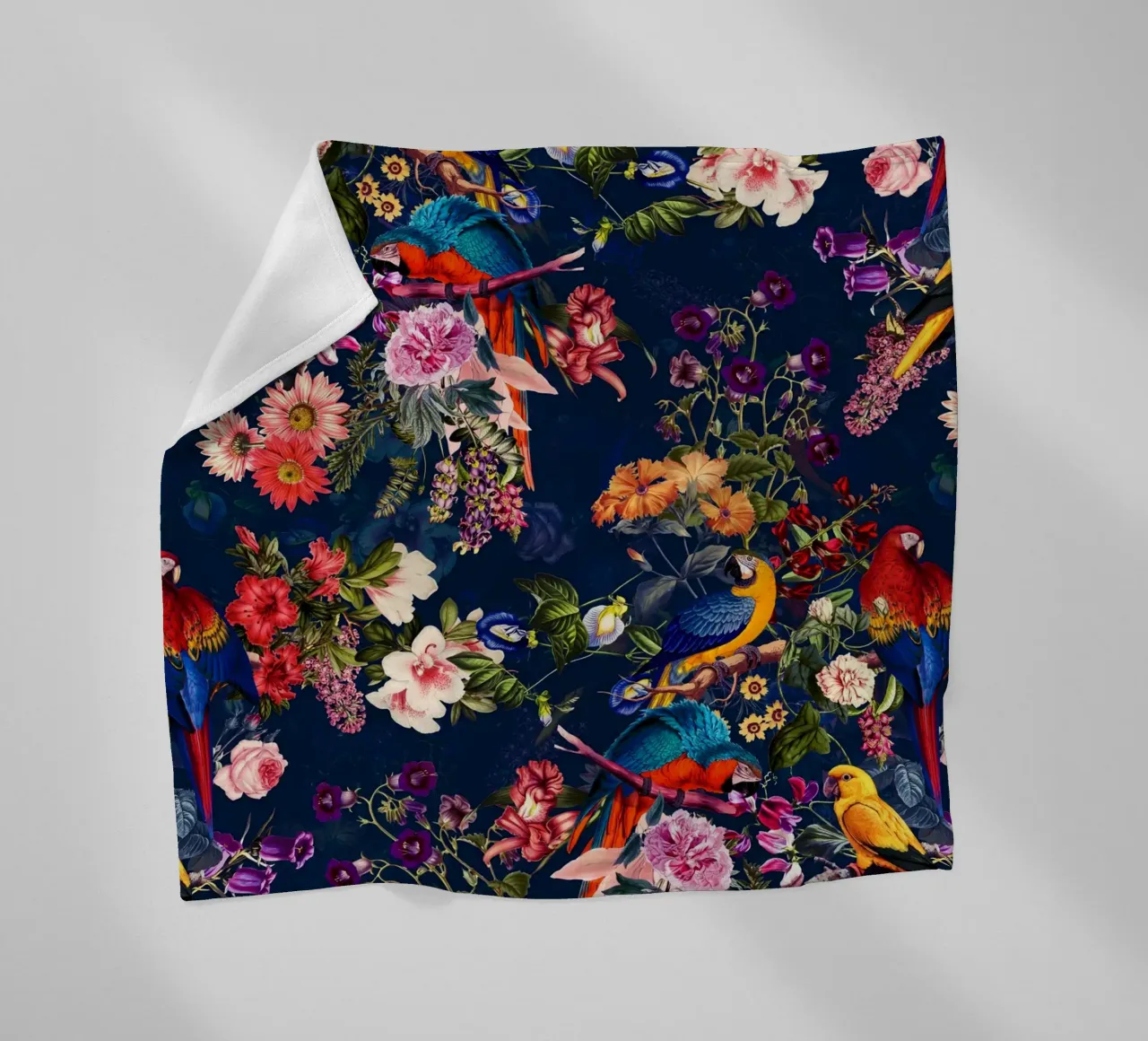 FLORAL AND BIRDS XII coperta in pile da burcukorkmazyurek