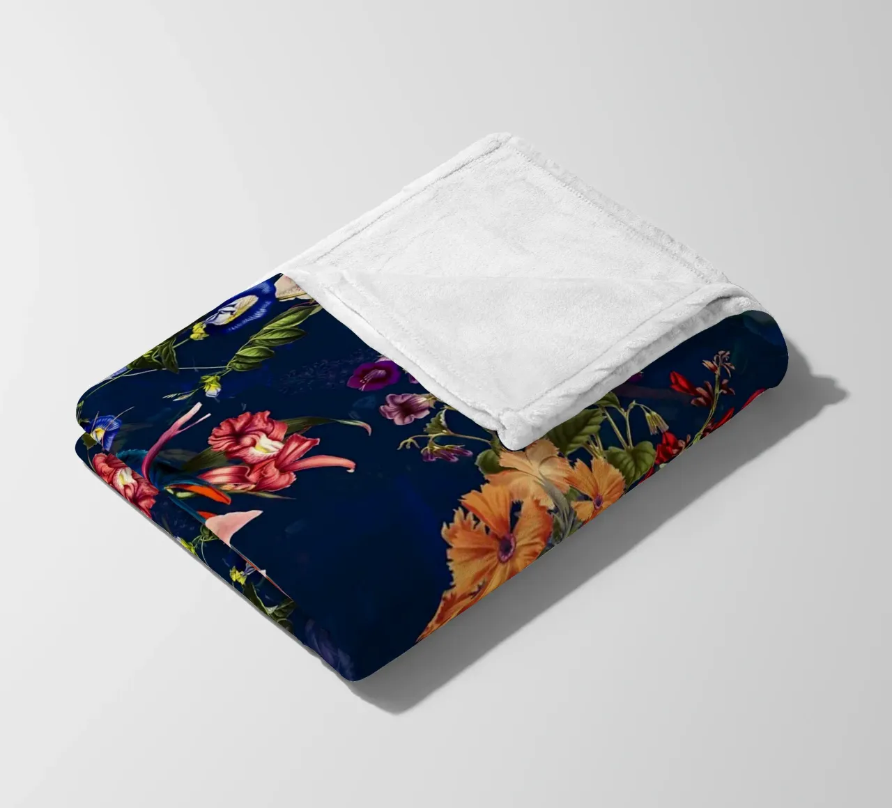 FLORAL AND BIRDS XII coperta in pile da burcukorkmazyurek