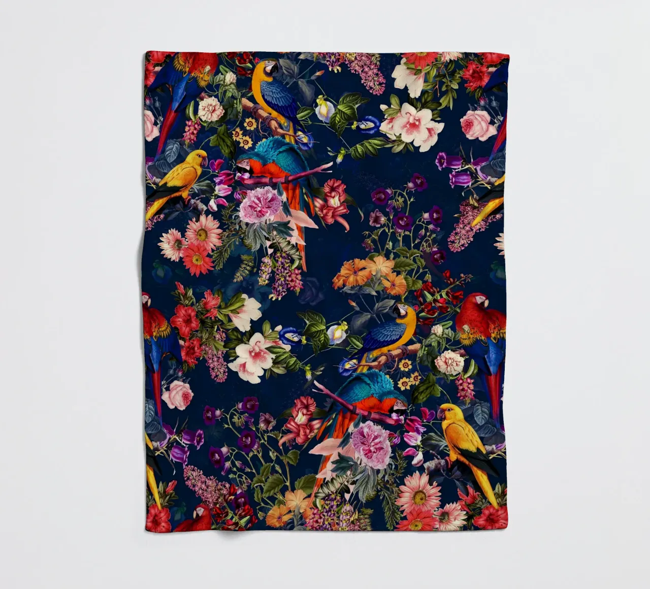 FLORAL AND BIRDS XII coperta in pile da burcukorkmazyurek