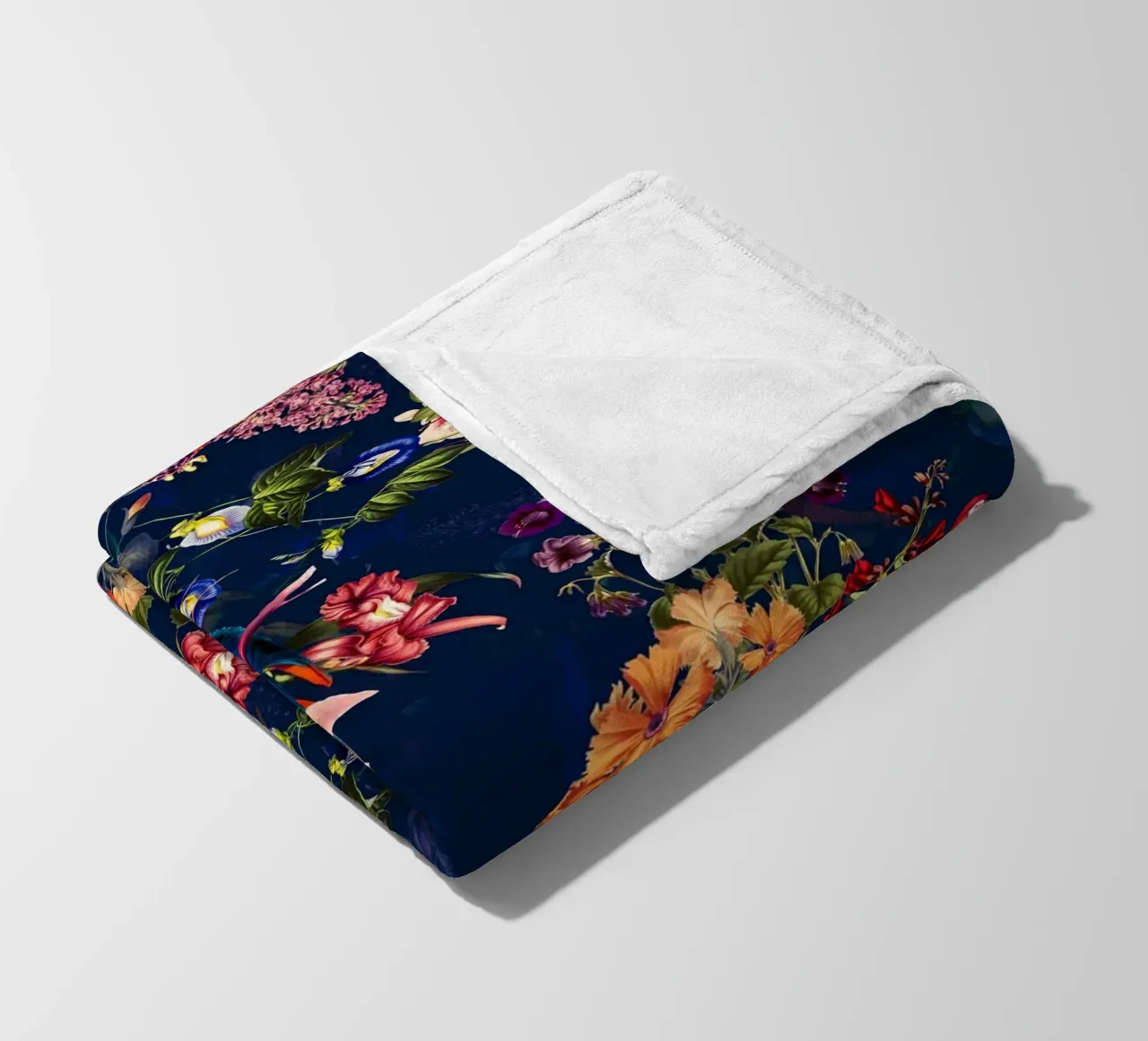 FLORAL AND BIRDS XII coperta in pile da burcukorkmazyurek