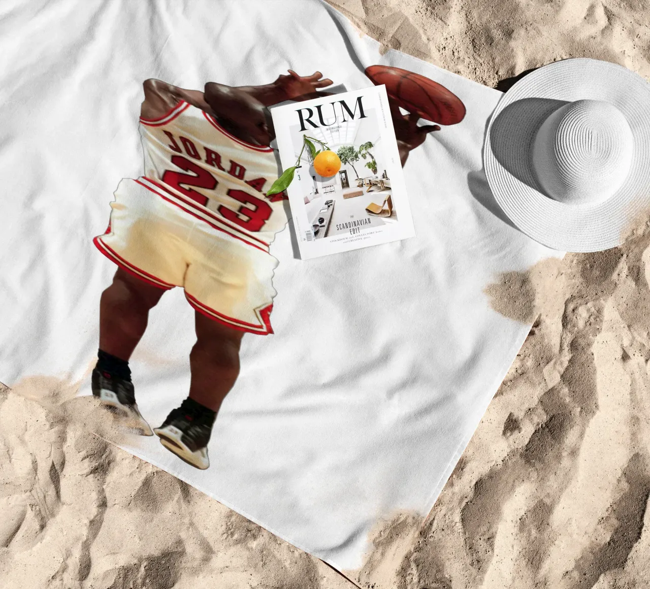 michael jordan 1997 finale strandhanddoek van Danielshop