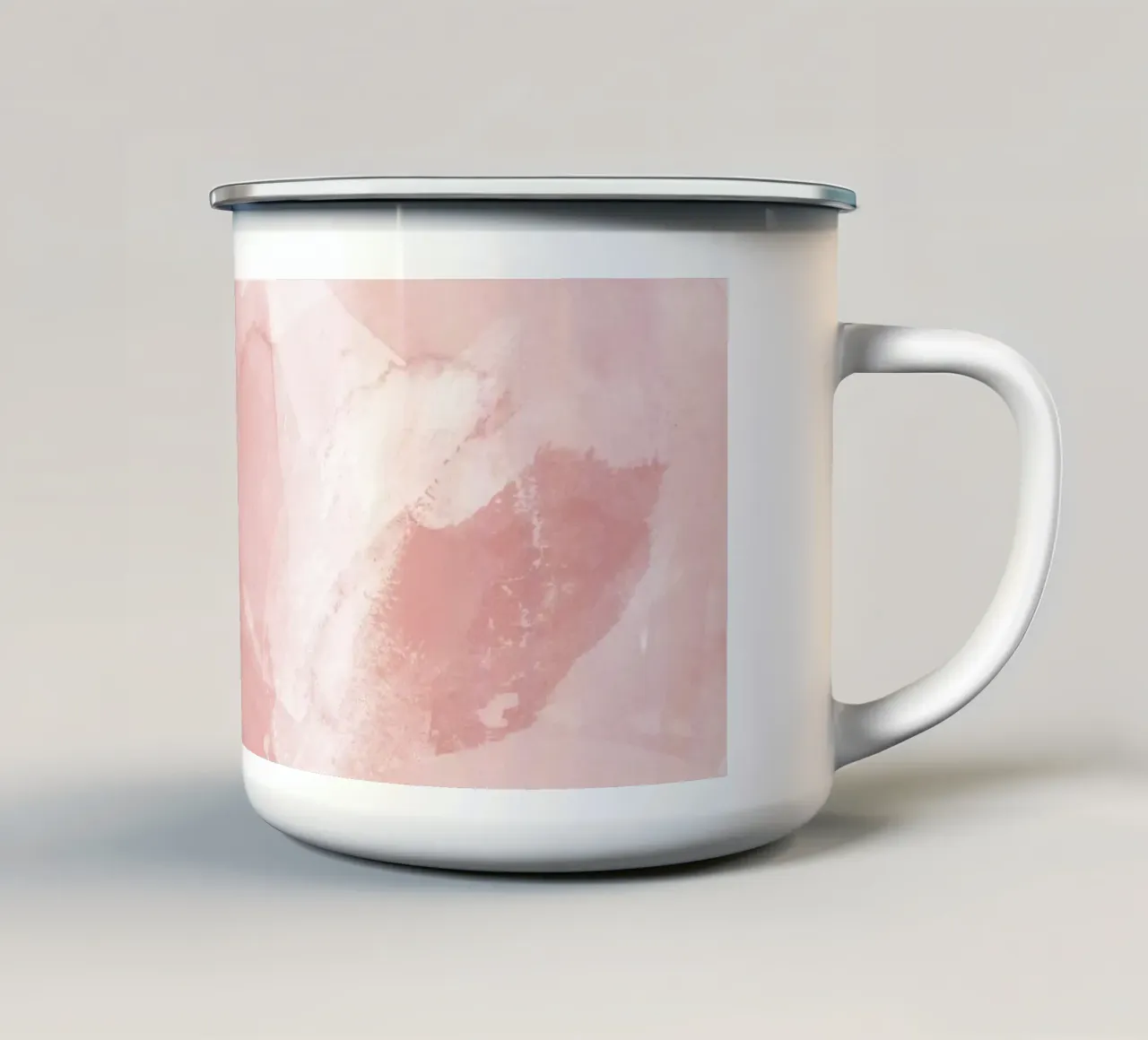 Pennellate di rosa 6 tazza in smalto da NouveauPrints